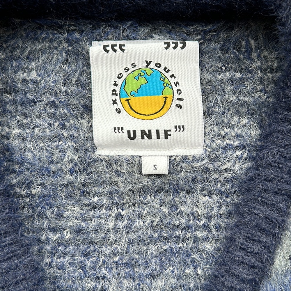 Unif Fuzzy Oversized Boxy Fit Cardigan, Size S - image 6